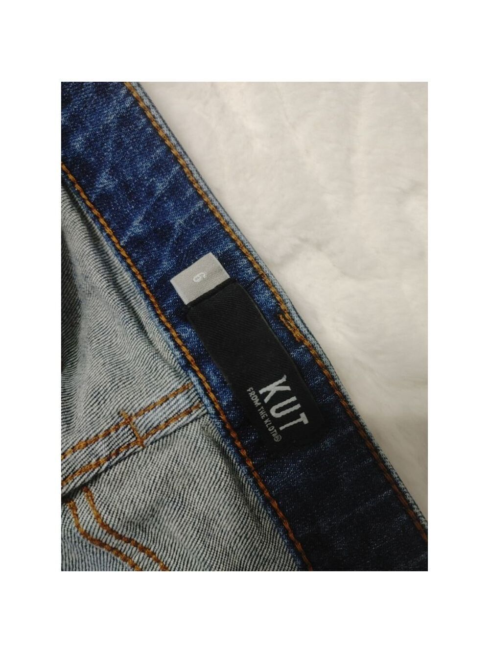 Women's KUT Jeans Catherine Boyfriend Size 6 Blue Denim - Picture 4 of 10